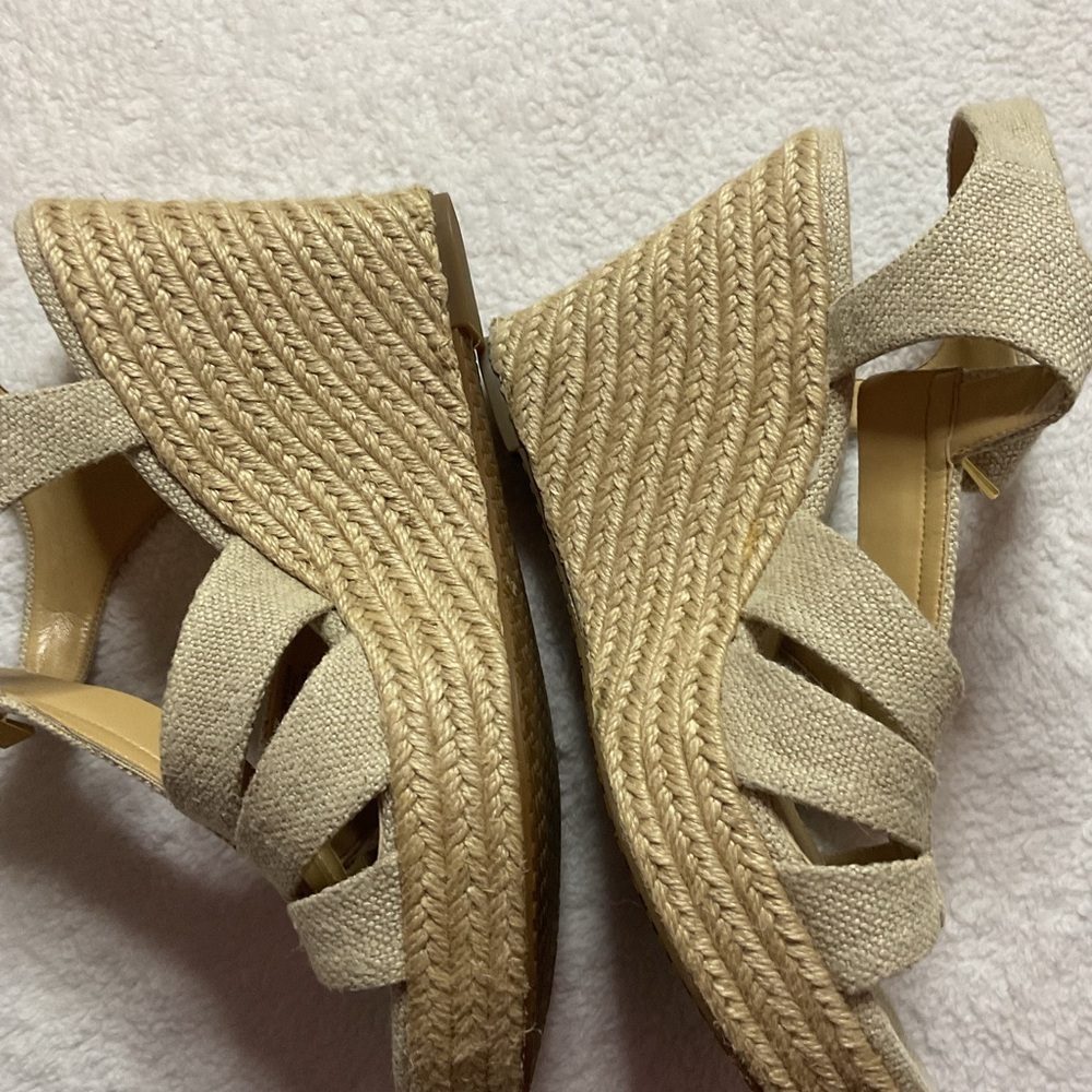 MICHAEL Michael Kors Tan Wedge Sandals - Picture 2 of 9